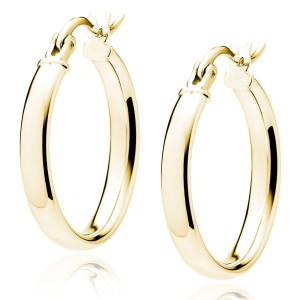Cercei rotunzi argint placati cu aur galben Ø20 mm x 3 mm Classic Hoops DiAmanti KHV320G-DIA (Argint 925‰ 2,6 g.) Cercei rotunzi argint placati cu aur galben Ø20 mm x 3 mm Classic Hoops DiAmanti KHV320G-DIA (Argint 925‰ 2,6 g.)